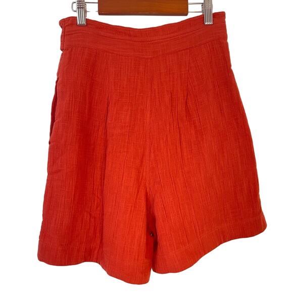 Free People High Waisted Shirts Burnt Orange Tie New Small - Picture 3 of 10